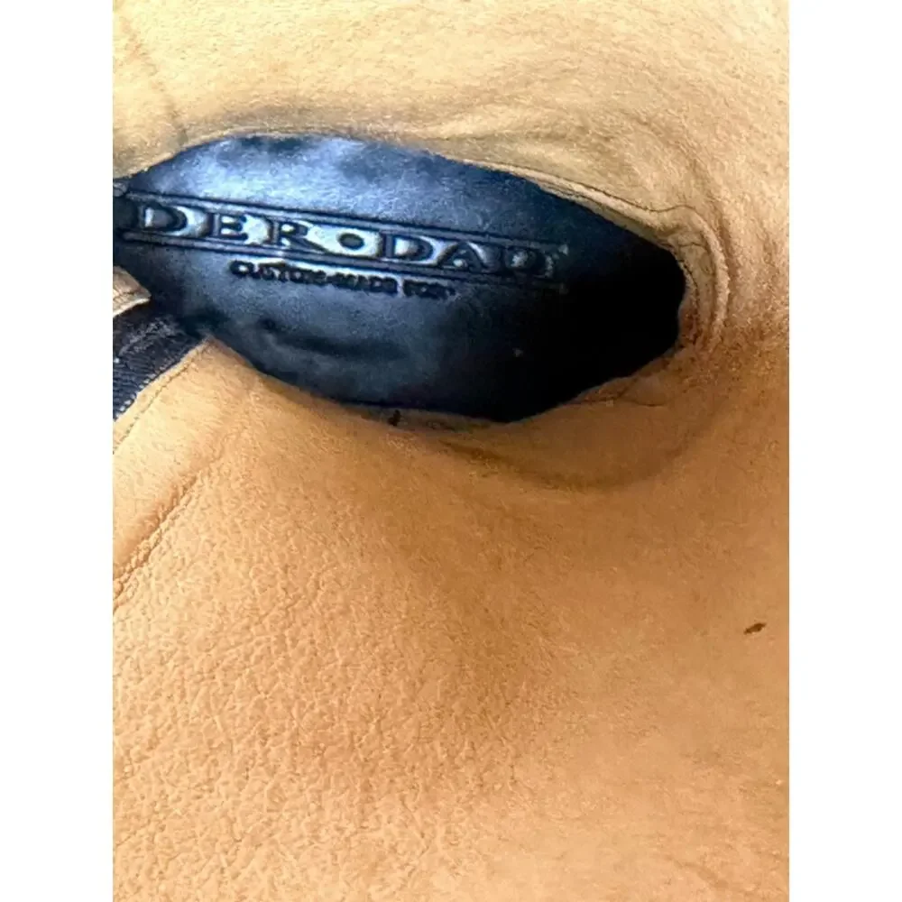 Der Dau Equestrian Riding Field Boots Womans Sz 8.5 Custom Made Leather $2000